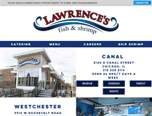 Tablet Screenshot of lawrencesfisheries.com